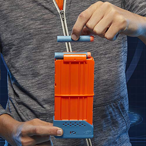 Nerf - Elite 2.0 Echo CS-10 Lanzador, 24 Dardos Oficiales, Clip de 10 Dardos, Reserva extraíble y extensión de cañón, 5 rieles tácticos