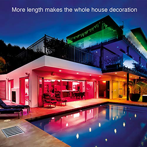 Daybetter Tira de luces LED de control remoto de 5050 RGB flexible que cambia de color