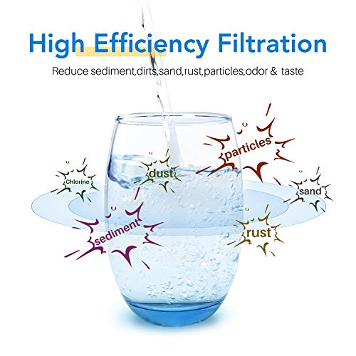 ICEPURE - Filtro de agua de carbón activado para sedimentos de 10 x 4.5 pulgadas, 1 micra compatible con Dupont WFHDC8001, serie EPM, CB-BB-10, GE FXHTC, GXWH40L, GXWH35F, GNWH38S, CTO10BB