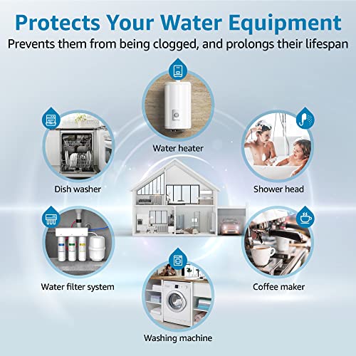 AQUACREST FXHTC Filtro de agua, filtro de agua para toda la casa, filtro de agua de pozo, repuesto para GE FXHTC, GXWH40L, fontanero americano W10-PR, Culligan RFC-BBSA, W10-BC, filtros de carbono, 5 micras