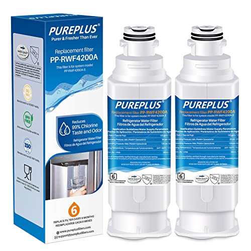 PUREPLUS DA97-17376B - Filtro de agua para refrigerador Samsung HAF-QIN, HAF-QIN/EXP, DA97-08006C, RF23M8070SG, RF23M8070SR, RF23M8090SG, RF23M8090SR, RF23M8570SR, RF23MRRF8590SG, paquete de 2