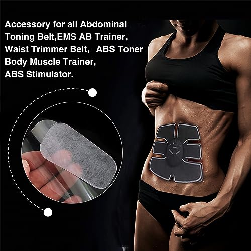 PAMASE Almohadillas de gel de repuesto para entrenador muscular abdominal, accesorio para cinturón tonificante de entrenamiento abdominal