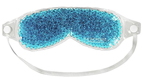 TheraPearl Máscara de ojos que cambia de color, Azul (versión antigua)., TheraPearl Eye Mask, Eye-ssential Mask with Flexible Gel Beads for Hot Cold Therapy, Best Spa Eye Wrap for Puffy Eyes, Non Toxic Compress for Swollen Eyes, Relaxation, Hot Cold Ice P