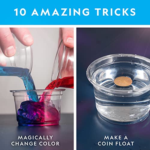 National Geographic Magic Chemistry Set - Perform Amazing Easy Tricks with Science, Create a Magic Show with White Gloves & Magic Wand, Great Stem Learning Science Gift for Boys and Girls
