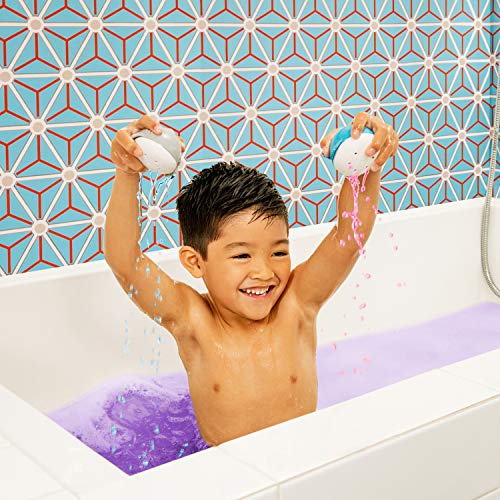 Munchkin® Color Buddies™ - Tabletas hidratantes para baño y 2 dispensadores de juguetes, 20 tabletas