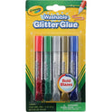 Crayola Pegamento de purpurina lavable, colores llamativos, 5 unidades, 1.7 onzas