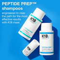 K18 PEPTIDE PREP™ - Champú clarificante de desintoxicación seguro de color, ingredientes inspirados en el cuidado de la piel para nutrir el cabello mientras elimina la acumulación para un lienzo limpio y saludable, 8.5 onzas líquidas