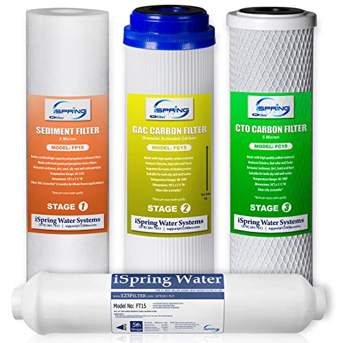 iSpring F4 Ro Filtro Kit de repuesto para 5 fases ósmosis inversa