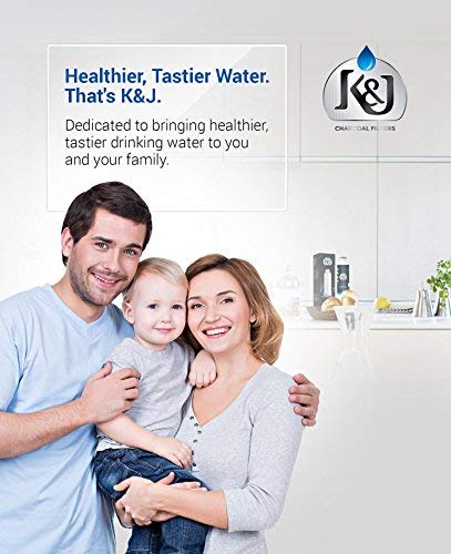 K&J Filtro de agua de repuesto compatible con Samsung para refrigerador DA2900020B, RF263BEAESR y RF28HMEDBSR – Samsung HAF-CIN/EXP y 46-9101 filtro de agua para refrigerador, certificado NSF 42 (paquete de 2)