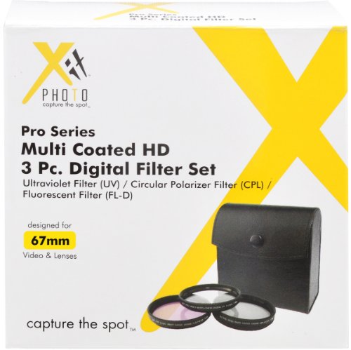 Xit 67mm UV/CPL/FL-D Camera filter kit 67mm - Filtro para cámara (6.7 cm, Camera filter kit, 3 pieza(s))