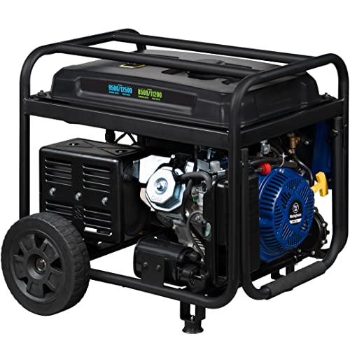 Westinghouse Generador portátil de Reserva de Combustible Dual de 12500 W, Arranque eléctrico Remoto, Interruptor de Transferencia, Alimentado por Gas y propano, Compatible con Carb