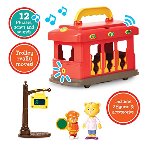 Daniel Tiger's Neighborhood 87833 Daniel Tiger-Deluxe Electronic Trolley Vehicle