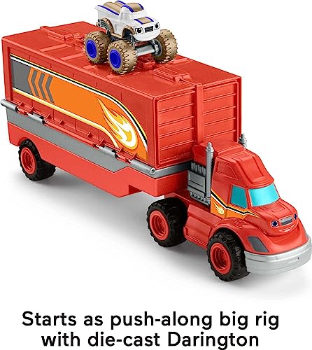 Fisher-Price Blaze, Camión de Acrobacias, Juguete para bebés para niños de 3 años en adelante