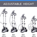pursteam Full Size Garment Tela Steamer profesional heavy duty líder de la Industria 2.5 Litro (85 fl. oz.) tanque de agua de la Producción más de 60 min de vapor continuo con 4 Nivel vapor ajuste