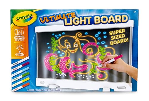 Crayola Ultimate Light Board, tablet de dibujo, regalo para niños, edad 6, 7, 8, 9