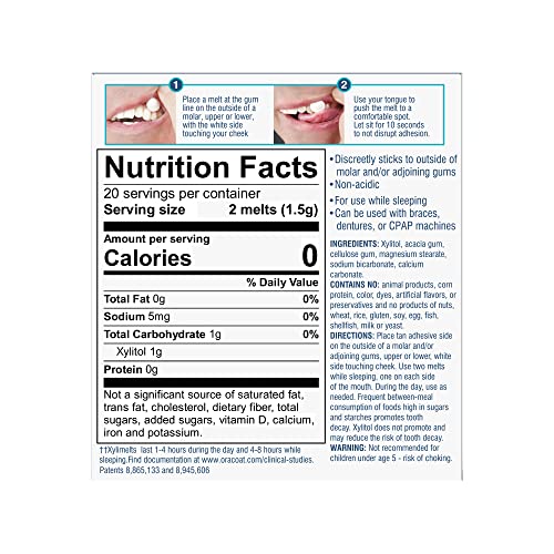 XyliMelts for Dry Mouth - Mint-Free (240 discs) by Xylimelts