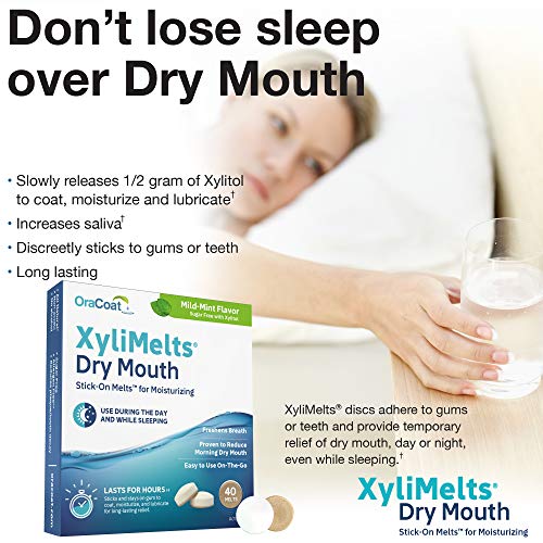XyliMelts - Discos para boca seca (40 mentas, 3 unidades)
