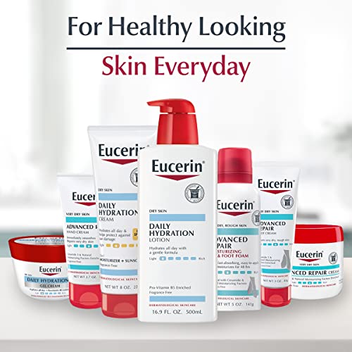 Eucerin Daily Hydration Moisturizing Lotion, Fragrance Free, 16.9 Oz, Pack of 3