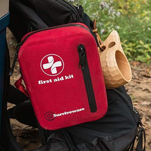 Surviveware Kit de primeros auxilios impermeable pequeño