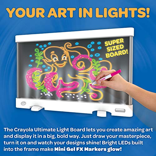 Crayola Ultimate Light Board, tablet de dibujo, regalo para niños, edad 6, 7, 8, 9