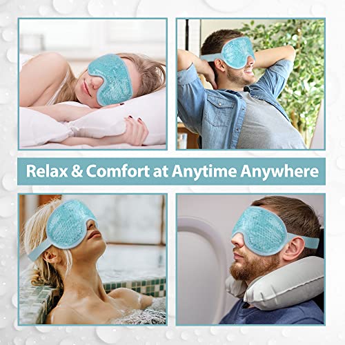 NEWGO Cooling Eye Mask for Migraines and Headache