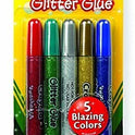 Crayola Pegamento de purpurina lavable, colores llamativos, 5 unidades, 1.7 onzas
