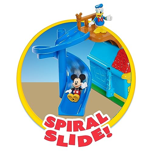 Disney Junior Mickey Mouse Funny The Funhouse 13 Piece Lights and Sounds Playset, Includes Mickey Mouse, Donald Duck and Bonus Pluto Figure, Amazon Exclusive, by Just Play