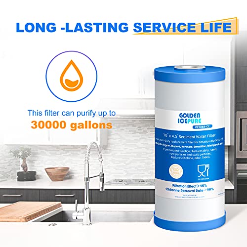 ICP-PP10BB-CC-2 PACK whole house heavy duty Sediment +Carbon Combinated Water Filter 10"