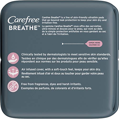 Carefree Breathe - Almohadillas regulares ultrafinas