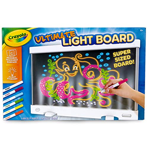 Crayola Ultimate Light Board, tablet de dibujo, regalo para niños, edad 6, 7, 8, 9