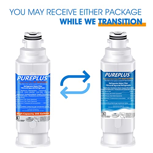 PUREPLUS DA97-17376B - Filtro de agua para refrigerador Samsung HAF-QIN, HAF-QIN/EXP, DA97-08006C, RF23M8070SG, RF23M8070SR, RF23M8090SG, RF23M8090SR, RF23M8570SR, RF23MRRF8590SG, paquete de 2