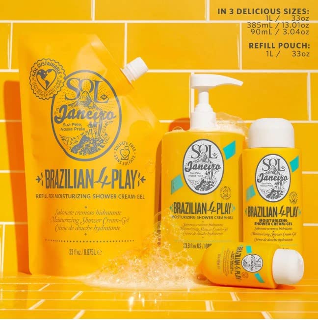 SOL DE JANEIRO Brazilian 4 Play Moisturizing Shower Cream-Gel 3oz