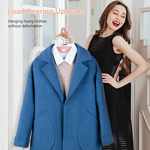 IEOKE Perchas de terciopelo, paquete de 50 perchas sin hombros para trajes, ultra delgadas, ahorro de espacio, giro de 360 grados, gancho resistente, perchas duraderas para suéteres, abrigos, chaquetas, camisas y vestidos