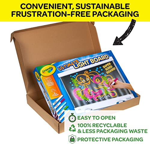 Crayola Ultimate Light Board, tablet de dibujo, regalo para niños, edad 6, 7, 8, 9