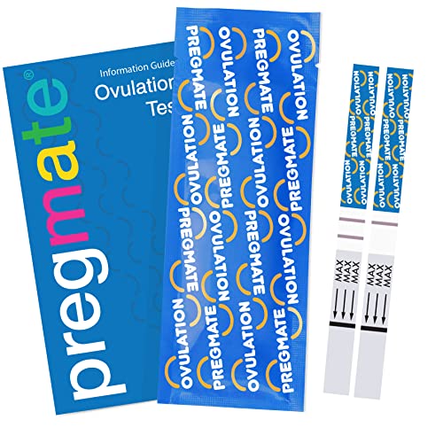 PreGMATE 100 Ovulación y 50 tiras de prueba de embarazo LH Kit de predictor de sobretensión Combo (100 LH + 50 HCG)