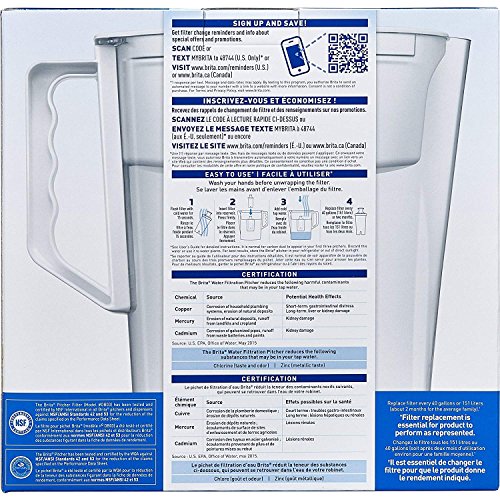 Brita - Jarra pequeña con Filtro de Agua (5 Tazas)