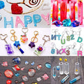 Kit de resina epoxi de resina de arte transparente, kit de 2 piezas, kit de resina de fundición y revestimiento, resina de joyería de vidrio con tazas de medición adicionales, esparcidores y guantes