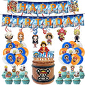 Suministros de fiesta de cumpleaños para una pieza, decoración de fiesta temática de una pieza