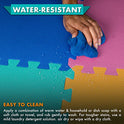 ProSource Puzzle Solid Foam Play Mat for Kids