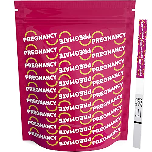 PREGMATE 25 Pregnancy HCG Test Strips One Step Urine Test Strip Combo Predictor Kit Pack (25 HCG) by PREGMATE