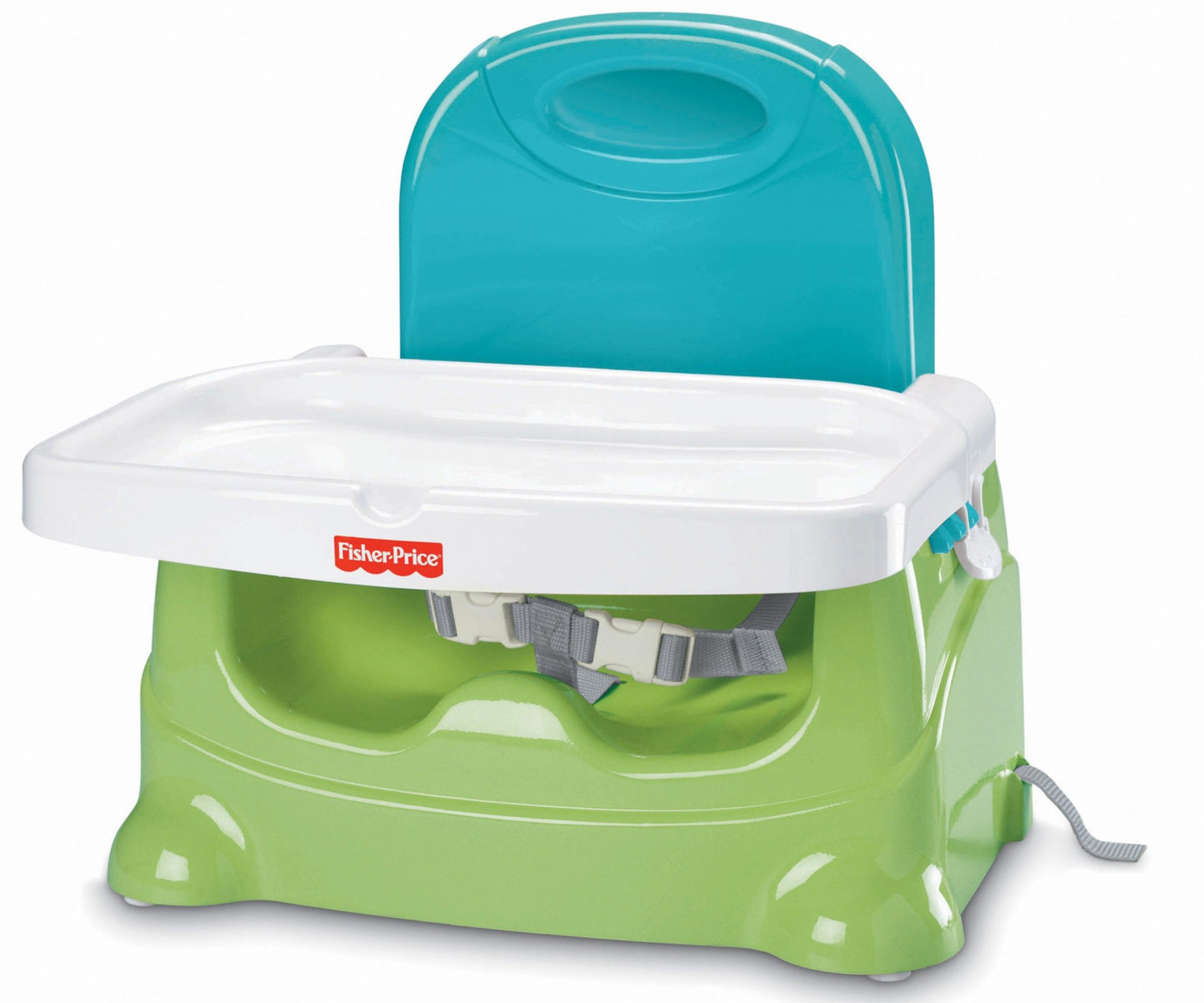 Fisher-Price Healthy Care Booster Seat, Green/Blue
