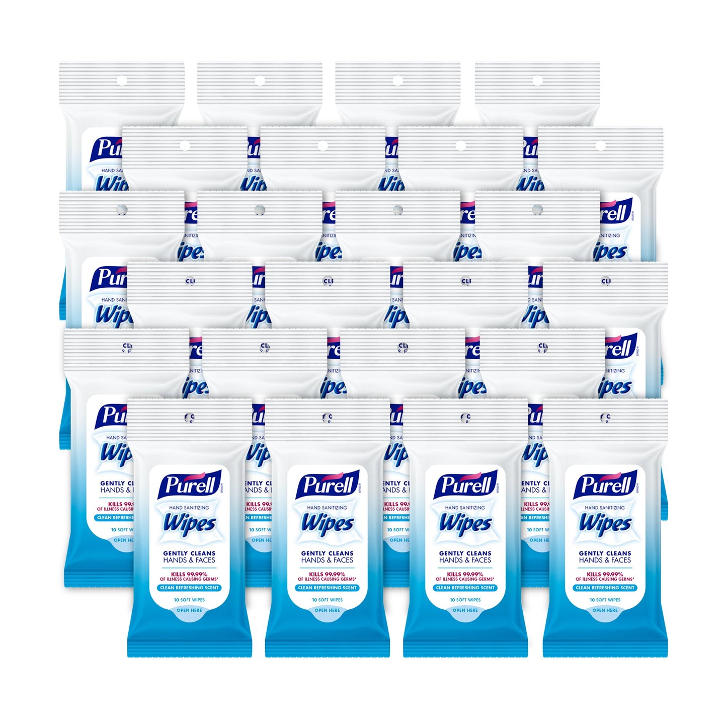 PURELL Advanced Instant Hand Sanitizer – Tamaño de viaje, Jelly Wrap Portable Sanitizer Botellas, verano Scents – (1 oz, pack de 24)